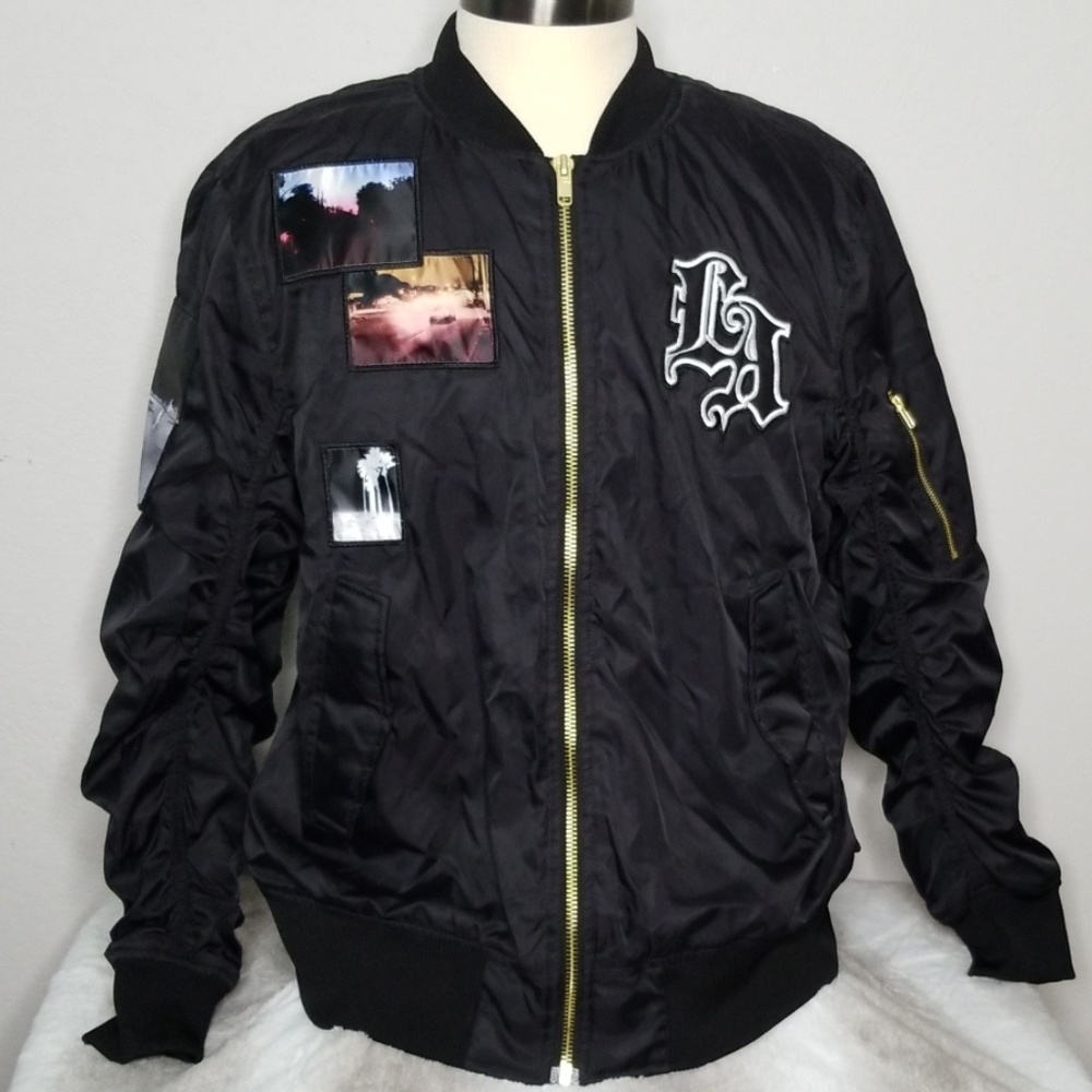Divided H&M Men's Black Bomber Jacket